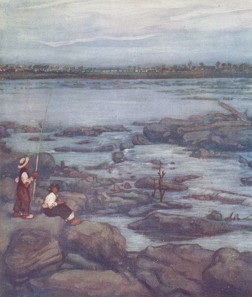 BRAZIL. The River San Francisco at Pirapora 1908 old antique print picture